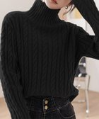 【ミニミニストア/miniministore】のタートルネックニットトップスケーブル編み 人気、トレンドファッション・服の通販 founy(ファニー) ファッション Fashion レディースファッション Fashion for Women トップス・カットソー Cut & Sew Tops ニット Knit Tops & Sweaters タートルネック・ハイネックトップス Turtlenecks & High-Neck Tops アクリル Acrylic Material セーター Sweater, Knitwear タートルネック Turtleneck, High Neck ハイネック High Neck, Mock Neck フィット Fit, Slim Fit 人気 Popular, Best Seller 無地 Plain, Solid Color A/W・秋冬 Autumn/Winter 長袖 Long Sleeve, Full Sleeve thumbnail ブラック|ID: prp329100004827892 ipo3291000000035133473