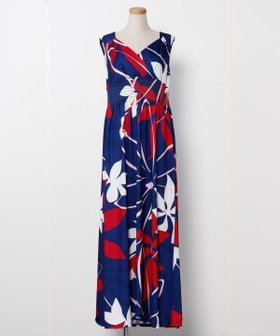 【アミナコレクション/Amina Collection】の【マウナロア】Ocean Blue Bird ティアレトアノースリーブドレス 人気、トレンドファッション・服の通販 founy(ファニー) ファッション Fashion レディースファッション Fashion for Women トップス・カットソー Cut & Sew Tops キャミソール&ノースリーブ Camisoles & Sleeveless Tops ワンピース Dresses フォーマル・パーティードレス・結婚式用ドレス Elegant & Casual Dresses カシュクール Wrap Design シンプル Simple, Minimal フレア Flare, Flared モダン Modern, Contemporary ワーク Workwear, Utility Style エレガント 上品 Elegant |ID:prp329100004827925