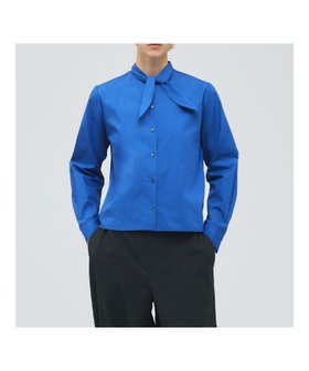 【マーコート/MARcourt】のmizuiro ind リボンタイシャツ 人気、トレンドファッション・服の通販 founy(ファニー) ファッション Fashion レディースファッション Fashion for Women トップス・カットソー Cut & Sew Tops シャツ・ブラウス・オフィスカジュアル Elegant Blouses & Button-Ups インナー Innerwear コンパクト Compact, Small Size シンプル Simple, Minimal スカーフ Scarf, Neckwear ポケット Pocket, Pocket Detail リボン Ribbon, Bow 無地 Plain, Solid Color 長袖 Long Sleeve, Full Sleeve |ID:prp329100004827948