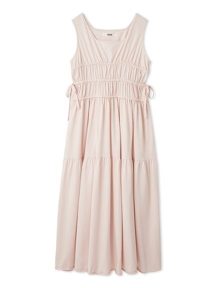 【ファーファー/FURFUR】のノースリーブティアードカットワンピース インテリア・キッズ・メンズ・レディースファッション・服の通販 founy(ファニー) 　ファッション　Fashion　レディースファッション　Fashion for Women　ワンピース　Dresses　カットソー　Cut and Sewn Top　カーディガン　Cardigan, Knitwear　スマート　Smart, Elegant　ティアード　Tiered, Tiered Style　デコルテ　Décolleté, Neckline　ノースリーブ　Sleeveless, No-Sleeve　フレア　Flare, Flared　羽織　Haori, Light Jacket　PNK[066]|ID: prp329100004827952 ipo3291000000035134325