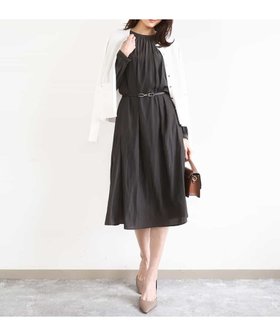 【エムケイ ミッシェルクラン/MK MICHEL KLEIN】のサテンギャザーワンピース/洗える 人気、トレンドファッション・服の通販 founy(ファニー) ファッション Fashion レディースファッション Fashion for Women ワンピース Dresses おすすめ Recommended / Our Picks カーディガン Cardigan, Knitwear ギャザー Gathered, Ruffled グログラン Grosgrain, Grosgrain Ribbon サテン Satin, Glossy Fabric ジャケット Jacket, Outerwear ドレープ Drape, Draping Fabric エレガント 上品 Elegant 冬 Winter / This Winter 夏 Summer 春 Spring 洗える Machine Washable 秋 Autumn |ID:prp329100004827973