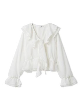 【スナイデル/SNIDEL】 Sustainableバリエーションフリルブラウス人気、トレンドファッション・服の通販 founy(ファニー) ファッション Fashion レディースファッション Fashion for Women トップス・カットソー Cut & Sew Tops シャツ・ブラウス・オフィスカジュアル Elegant Blouses & Button-Ups ウェーブ Wavy Pattern エレガント 上品 Elegant ギャザー Gathered, Ruffled シアー Sheer, See-Through シフォン Chiffon, Lightweight Fabric シルバー Silver, Metallic Silver スカーフ Scarf, Neckwear スマート Smart, Elegant デニム Denim, Jeans Material トリミング Trimming, Decorative Edge ドット Polka Dot, Dot Pattern フラワー Flower, Floral フリル Frill, Ruffle プリント Print, Printed Pattern ペプラム Peplum, Flared Hem 無地 Plain, Solid Color リボン Ribbon, Bow レース Lace, Lace Fabric ロマンティック Romantic, Feminine Style ワイド Wide, Wide Fit おすすめ Recommended / Our Picks |ID:prp329100004827982