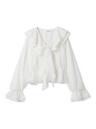 【スナイデル/SNIDEL】のSustainableバリエーションフリルブラウス 人気、トレンドファッション・服の通販 founy(ファニー) ファッション Fashion レディースファッション Fashion for Women トップス・カットソー Cut & Sew Tops シャツ・ブラウス・オフィスカジュアル Elegant Blouses & Button-Ups ウェーブ Wavy Pattern エレガント 上品 Elegant ギャザー Gathered, Ruffled シアー Sheer, See-Through シフォン Chiffon, Lightweight Fabric シルバー Silver, Metallic Silver スカーフ Scarf, Neckwear スマート Smart, Elegant デニム Denim, Jeans Material トリミング Trimming, Decorative Edge ドット Polka Dot, Dot Pattern フラワー Flower, Floral フリル Frill, Ruffle プリント Print, Printed Pattern ペプラム Peplum, Flared Hem 無地 Plain, Solid Color リボン Ribbon, Bow レース Lace, Lace Fabric ロマンティック Romantic, Feminine Style ワイド Wide, Wide Fit おすすめ Recommended / Our Picks thumbnail WHT[001]|ID: prp329100004827982 ipo3291000000035134996