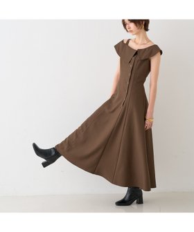 【ルージュヴィフラクレ/Rouge vif la cle】の【一部店舗限定】アシメショルダーワンピース 人気、トレンドファッション・服の通販 founy(ファニー) ファッション Fashion レディースファッション Fashion for Women ワンピース Dresses アシンメトリー Asymmetrical Style シンプル Simple, Minimal トレンド Trend, Trending Now ノースリーブ Sleeveless, No-Sleeve ラップ Wrap, Wrap Design リゾート Resort, Vacation Style エレガント 上品 Elegant |ID:prp329100004827987