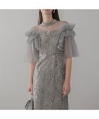 【レジャ/Leja】のLeja-チュールフリルショルダーシアーIラインワンピースドレス結婚式 人気、トレンドファッション・服の通販 founy(ファニー) ファッション Fashion レディースファッション Fashion for Women ワンピース Dresses フォーマル・パーティードレス・結婚式用ドレス Elegant & Casual Dresses エレガント 上品 Elegant スタイリッシュ Stylish, Fashionable チュール Tulip, Tulip Motif デコルテ Décolleté, Neckline ドレス Dress, One-Piece フェミニン Feminine, Girly レース Lace, Lace Fabric 無地 Plain, Solid Color 結婚式 Wedding thumbnail GRAY|ID: prp329100004828005 ipo3291000000035135233