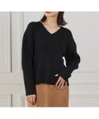 【イネド/INED】のVネックプルオーバーニット 人気、トレンドファッション・服の通販 founy(ファニー) ファッション Fashion レディースファッション Fashion for Women トップス・カットソー Cut & Sew Tops ニット Knit Tops & Sweaters カジュアルプルオーバー・ニットトップス Pullovers & Knit Tops / Casual Pullovers Vネックトップス V-Neck Tops / V-Cut Neckline Shirts シンプル Simple, Minimal スマート Smart, Elegant デコルテ Décolleté, Neckline thumbnail ブラック|ID: prp329100004828015 ipo3291000000035135337