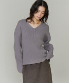 【イネド/INED】のVネックプルオーバーニット 人気、トレンドファッション・服の通販 founy(ファニー) ファッション Fashion レディースファッション Fashion for Women トップス・カットソー Cut & Sew Tops ニット Knit Tops & Sweaters カジュアルプルオーバー・ニットトップス Pullovers & Knit Tops / Casual Pullovers Vネックトップス V-Neck Tops / V-Cut Neckline Shirts シンプル Simple, Minimal スマート Smart, Elegant デコルテ Décolleté, Neckline thumbnail ミディアムグレー|ID: prp329100004828015 ipo3291000000035135340