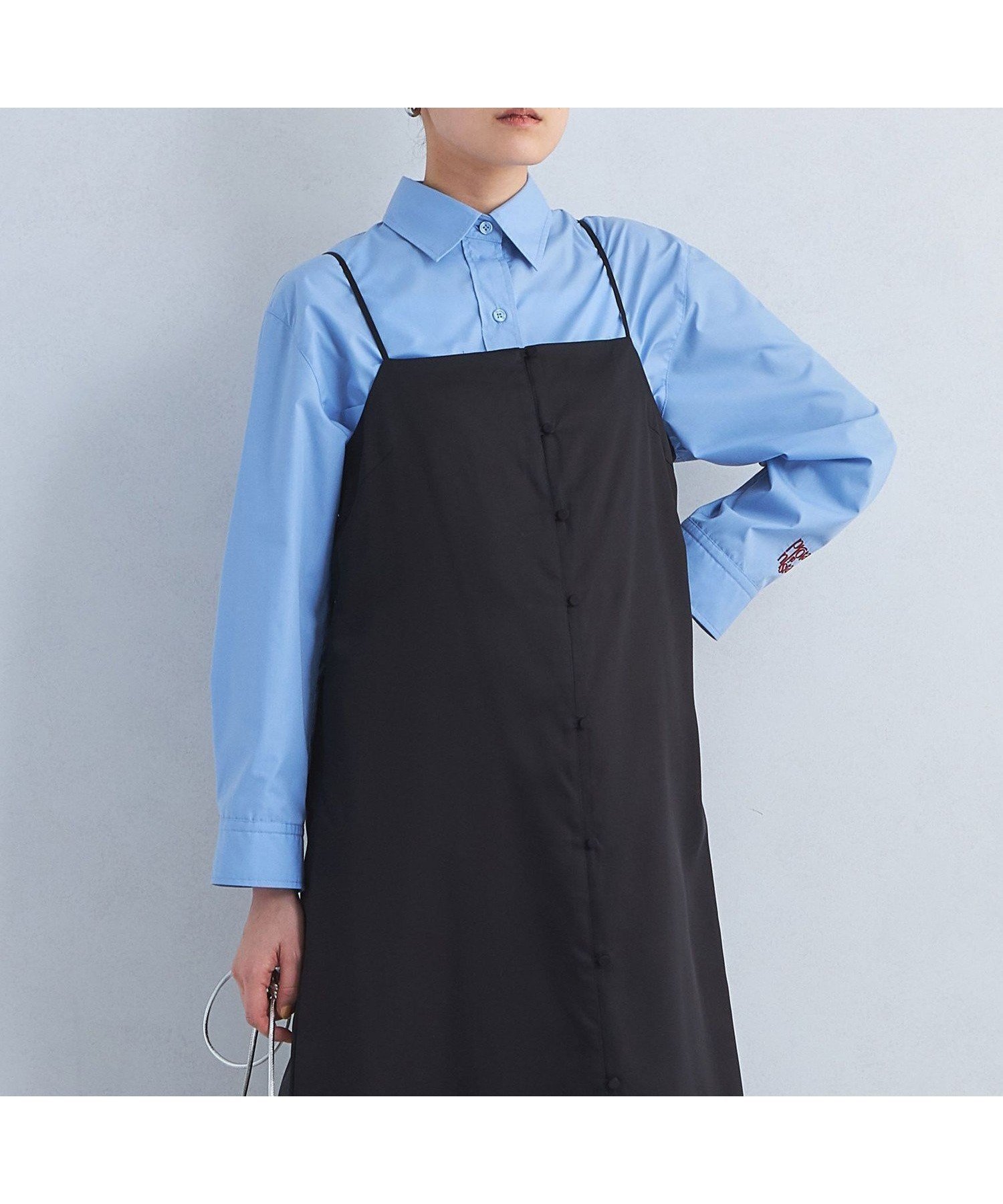 【ユナイテッドアローズ/UNITED ARROWS】の【別注】 PROTAGONISTA エンブロイダリー シャツ インテリア・キッズ・メンズ・レディースファッション・服の通販 founy(ファニー) 　ファッション　Fashion　レディースファッション　Fashion for Women　トップス・カットソー　Cut & Sew Tops　シャツ・ブラウス・オフィスカジュアル　Elegant Blouses & Button-Ups　インナー　Innerwear　エンブロイダリー　Embroidery Design　春　Spring　コレクション　Collection, Seasonal Line　ジャケット　Jacket, Outerwear　スラックス　Slacks, Dress Pants　ボトム　Bottoms, Lower Wear　別注　Limited Edition, Custom Order　リラックス　Relax, Relaxed Fit　ワイド　Wide, Wide Fit　アウトレット　Outlet / Clearance　夏　Summer　LT.BLUE|ID: prp329100004828019 ipo3291000000035135397