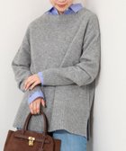 【ノーリーズ/NOLLEY'S】のウールナイロンロング丈プルオーバー 人気、トレンドファッション・服の通販 founy(ファニー) ファッション Fashion レディースファッション Fashion for Women トップス・カットソー Cut & Sew Tops カジュアルプルオーバー・ニットトップス Pullovers & Knit Tops / Casual Pullovers デコルテ Décolleté, Neckline ボトム Bottoms, Lower Wear ロング Long, Long-Length おすすめ Recommended / Our Picks 2025年 2025 2025-2026秋冬・A/W Autumn/Winter 2025–26 AW25–26 thumbnail ミディアムグレー|ID: prp329100004828031 ipo3291000000035135618