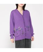 【スーパーハッカ/SUPER HAKKA】のブルームアレイ刺繍コットンニットロングカーディガン 人気、トレンドファッション・服の通販 founy(ファニー) ファッション Fashion レディースファッション Fashion for Women トップス・カットソー Cut & Sew Tops ニット Knit Tops & Sweaters カーディガン・羽織り Layered Style Cardigans インナー Innerwear カーディガン Cardigan, Knitwear thumbnail パープル|ID: prp329100004828033 ipo3291000000035135645