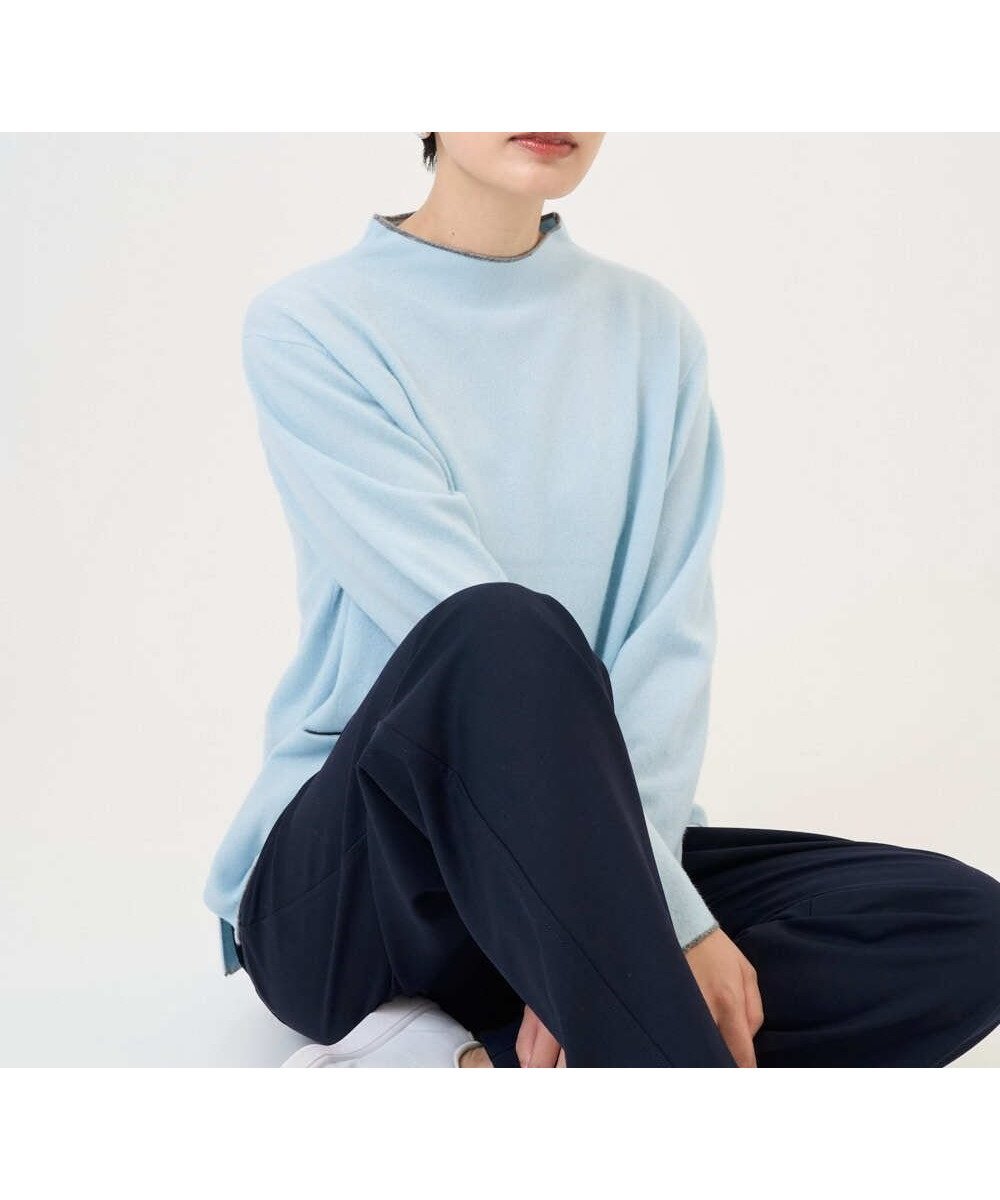 【ジョルジュ レッシュ/GEORGES RECH】のラムウールモックネックニット インテリア・キッズ・メンズ・レディースファッション・服の通販 founy(ファニー) ファッション Fashion レディースファッション Fashion for Women トップス・カットソー Cut & Sew Tops ニット Knit Tops & Sweaters 春 Spring 洗える Machine Washable 秋 Autumn デニム Denim, Jeans Material ボトム Bottoms, Lower Wear ポケット Pocket, Pocket Detail ミドル Middle Length, Mid Height モノトーン Monotone, Black and White リラックス Relax, Relaxed Fit ワイド Wide, Wide Fit 冬 Winter / This Winter A/W・秋冬 Autumn/Winter おすすめ Recommended / Our Picks 夏 Summer ライトブルー|ID: prp329100004828034 ipo3291000000035135663