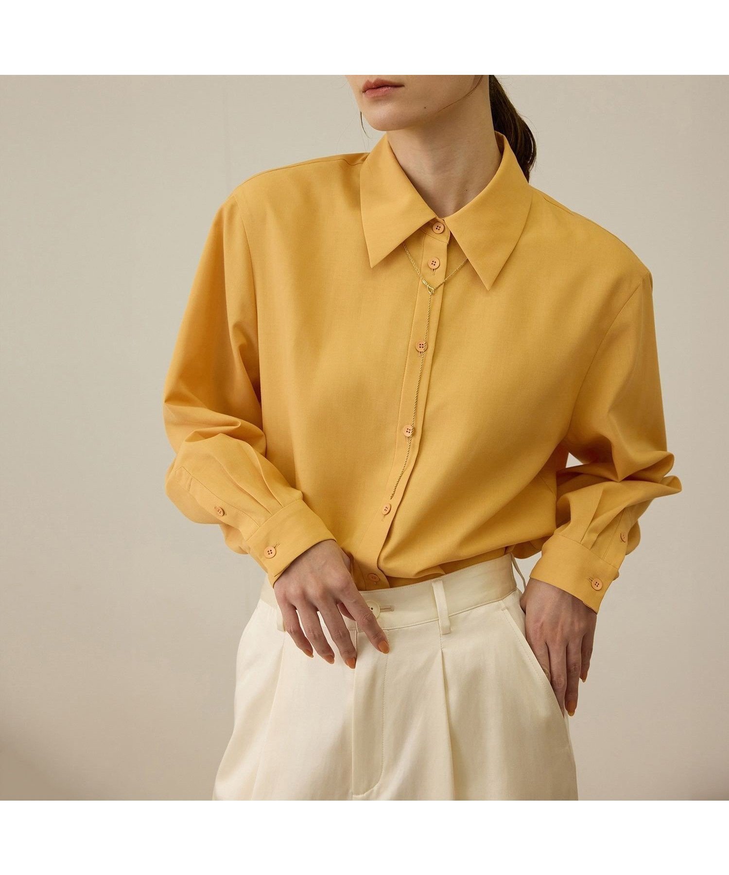 【ロペ/ROPE'】のファンクションオーバーシャツ インテリア・キッズ・メンズ・レディースファッション・服の通販 founy(ファニー) 　ファッション　Fashion　レディースファッション　Fashion for Women　トップス・カットソー　Cut & Sew Tops　シャツ・ブラウス・オフィスカジュアル　Elegant Blouses & Button-Ups　おすすめ　Recommended / Our Picks　オレンジ　Orange　ポケット　Pocket, Pocket Detail　メタル　Metal, Metal Parts　オレンジ(70)|ID: prp329100004828191 ipo3291000000035137441