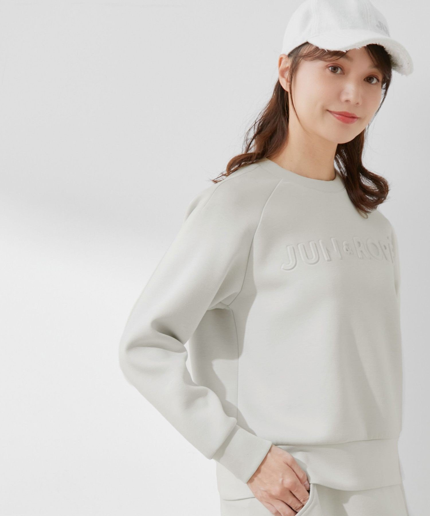 【ジュンアンドロペ/JUN&ROPE】のダンボールニットエンボスロゴ長袖プルオーバー インテリア・キッズ・メンズ・レディースファッション・服の通販 founy(ファニー) 　ファッション　Fashion　レディースファッション　Fashion for Women　トップス・カットソー　Cut & Sew Tops　ニット　Knit Tops & Sweaters　カジュアルプルオーバー・ニットトップス　Pullovers & Knit Tops / Casual Pullovers　ゴルフ　Golf　ポケット　Pocket, Pocket Detail　ラベンダー　Lavender　エレガント 上品　Elegant　長袖　Long Sleeve, Full Sleeve　グレー(07)|ID: prp329100004828192 ipo3291000000035137470