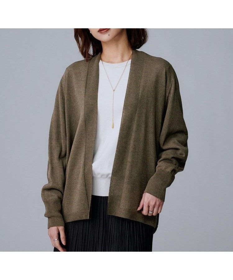 【アンタイトル/UNTITLED】の【きれいめ羽織り/オフィス】釦レスカーディガン インテリア・キッズ・メンズ・レディースファッション・服の通販 founy(ファニー) ファッション Fashion レディースファッション Fashion for Women トップス・カットソー Cut & Sew Tops カーディガン・羽織り Layered Style Cardigans 秋 Autumn カーディガン Cardigan, Knitwear 軽量 Lightweight, Ultra Light スマート Smart, Elegant スリット Slit, Slit Detail ノースリーブ Sleeveless, No-Sleeve ボトム Bottoms, Lower Wear ワイド Wide, Wide Fit おすすめ Recommended / Our Picks ブラウン|ID: prp329100004828206 ipo3291000000035137633