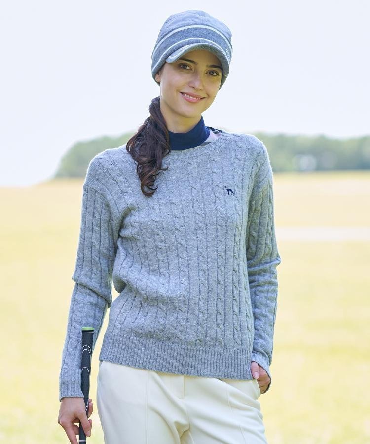 【アダバット/adabat】のケーブル柄クルーネックニット 人気、トレンドファッション・服の通販 founy(ファニー) ファッション Fashion レディースファッション Fashion for Women トップス・カットソー Cut & Sew Tops ニット Knit Tops & Sweaters シンプル Simple, Minimal スマート Smart, Elegant 定番 Standard, Basic Item バランス Balance, Style Balance フォーマル Formal, Dressy ワンポイント One Point, Statement Accent ゴルフ Golf other-1|ID: prp329100004828209 ipo3291000000035137674