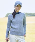 【アダバット/adabat】のケーブル柄クルーネックニット 人気、トレンドファッション・服の通販 founy(ファニー) ファッション Fashion レディースファッション Fashion for Women トップス・カットソー Cut & Sew Tops ニット Knit Tops & Sweaters シンプル Simple, Minimal スマート Smart, Elegant 定番 Standard, Basic Item バランス Balance, Style Balance フォーマル Formal, Dressy ワンポイント One Point, Statement Accent ゴルフ Golf thumbnail ライトグレー|ID: prp329100004828209 ipo3291000000035137675