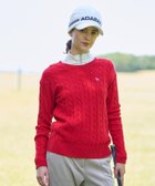 【アダバット/adabat】のケーブル柄クルーネックニット 人気、トレンドファッション・服の通販 founy(ファニー) ファッション Fashion レディースファッション Fashion for Women トップス・カットソー Cut & Sew Tops ニット Knit Tops & Sweaters シンプル Simple, Minimal スマート Smart, Elegant 定番 Standard, Basic Item バランス Balance, Style Balance フォーマル Formal, Dressy ワンポイント One Point, Statement Accent ゴルフ Golf thumbnail レッド|ID: prp329100004828209 ipo3291000000035137677