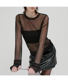 【セットアップセブン/SETUP7】のkiehtova/SHEER STRETCH TULLE TOPS/シアー ストレッチ チュール トップス KTWR42 人気、トレンドファッション・服の通販 founy(ファニー) ファッション Fashion レディースファッション Fashion for Women トップス・カットソー Cut & Sew Tops インナー Innerwear カーディガン Cardigan, Knitwear シアー Sheer, See-Through シンプル Simple, Minimal ジュエリー Jewelry, Accessories ストレッチ Stretch, Stretchy Fabric チュール Tulip, Tulip Motif ビスチェ Bustier, Corset Top ベーシック Basic, Essential ラウンド Round, Round Neck 再入荷 Restock / Back in Stock おすすめ Recommended / Our Picks thumbnail BLK|ID: prp329100004828221 ipo3291000000035137794