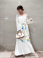 【スナイデル/SNIDEL】のフラワーエンブロイダリーマキシワンピース WHT[001]|ID: prp329100004828230 ipo3291000000035137907