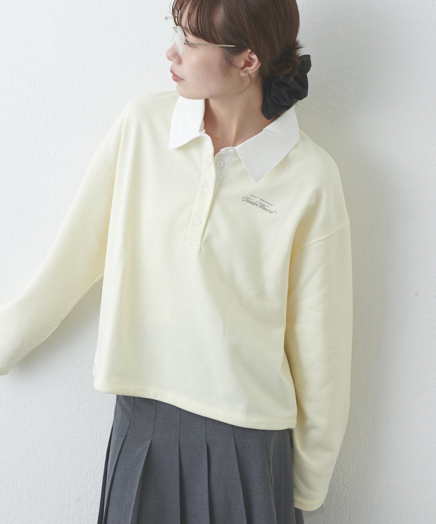 【ディスコート/Discoat】の【umm.】ラガーシャツ インテリア・キッズ・メンズ・レディースファッション・服の通販 founy(ファニー) 　ファッション　Fashion　レディースファッション　Fashion for Women　トップス・カットソー　Cut & Sew Tops　シャツ・ブラウス・オフィスカジュアル　Elegant Blouses & Button-Ups　レモンイエロー|ID: prp329100004828255 ipo3291000000035138069