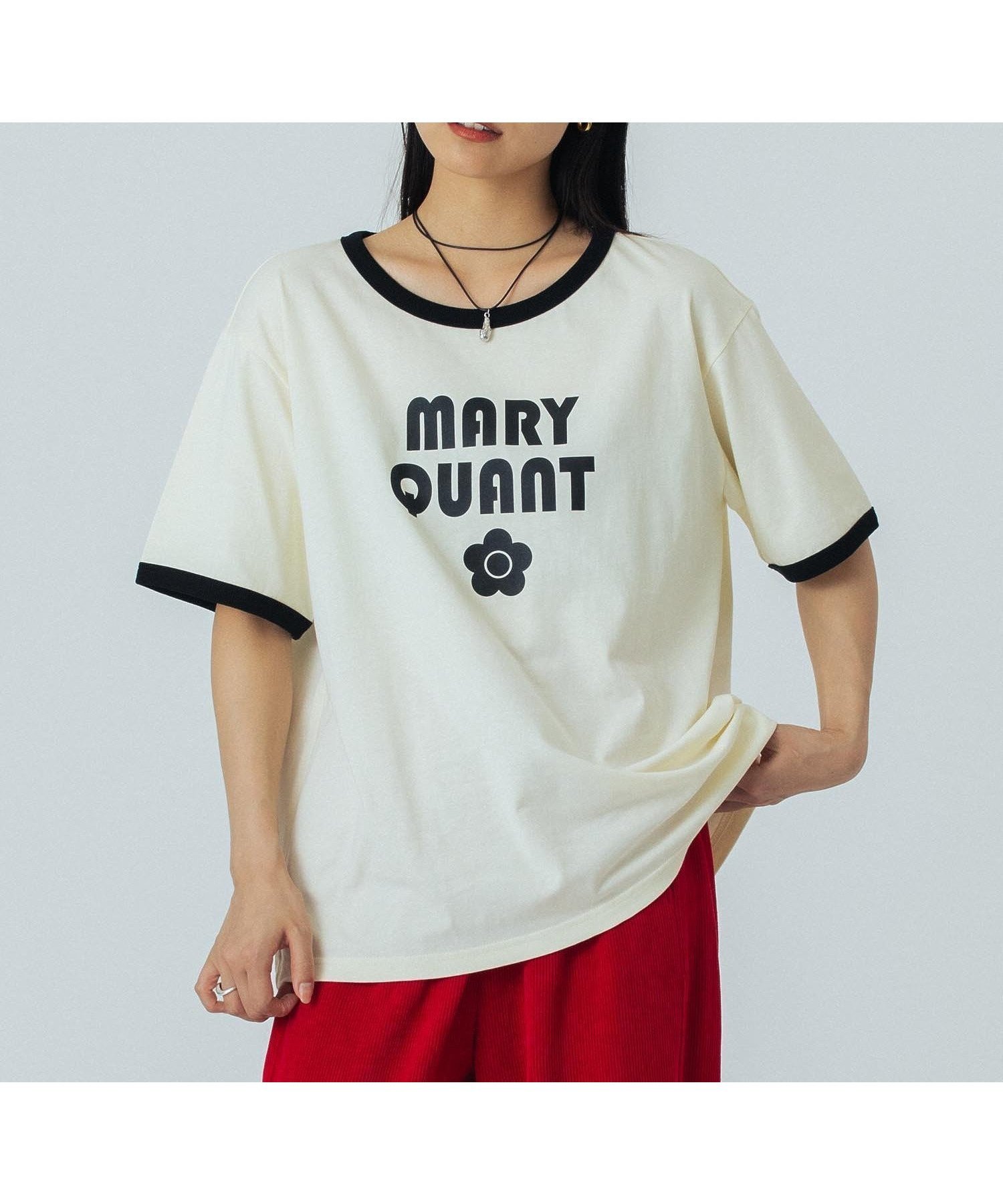 【ローズバッド/ROSE BUD】の【イエローカラー/S・LサイズROSE BUD別注】MARY QUANT/RINGER TSHIRT 人気、トレンドファッション・服の通販 founy(ファニー) 　ファッション　Fashion　レディースファッション　Fashion for Women　トップス・カットソー　Cut & Sew Tops　シャツ・ブラウス・オフィスカジュアル　Elegant Blouses & Button-Ups　ロングTシャツ・Tシャツ　Longline T-Shirts & Tees　イエロー　Yellow　インナー　Innerwear　コンパクト　Compact, Small Size　人気　Popular, Best Seller　ビッグ　Big, Oversized　フロント　Front, Front Design　プリント　Print, Printed Pattern　ボトム　Bottoms, Lower Wear　別注　Limited Edition, Custom Order　帽子　Hat, Headwear　ミニスカート　Mini Skirt, Short Skirt　リップ　Lip, Lip Motif　リラックス　Relax, Relaxed Fit　レギンス　Leggings, Stretch Pants　ロンドン　London Style, British Inspired　おすすめ　Recommended / Our Picks　ビジネス 仕事 通勤　Business / Work / Commuting　 other-1|ID: prp329100004828281 ipo3291000000035138311