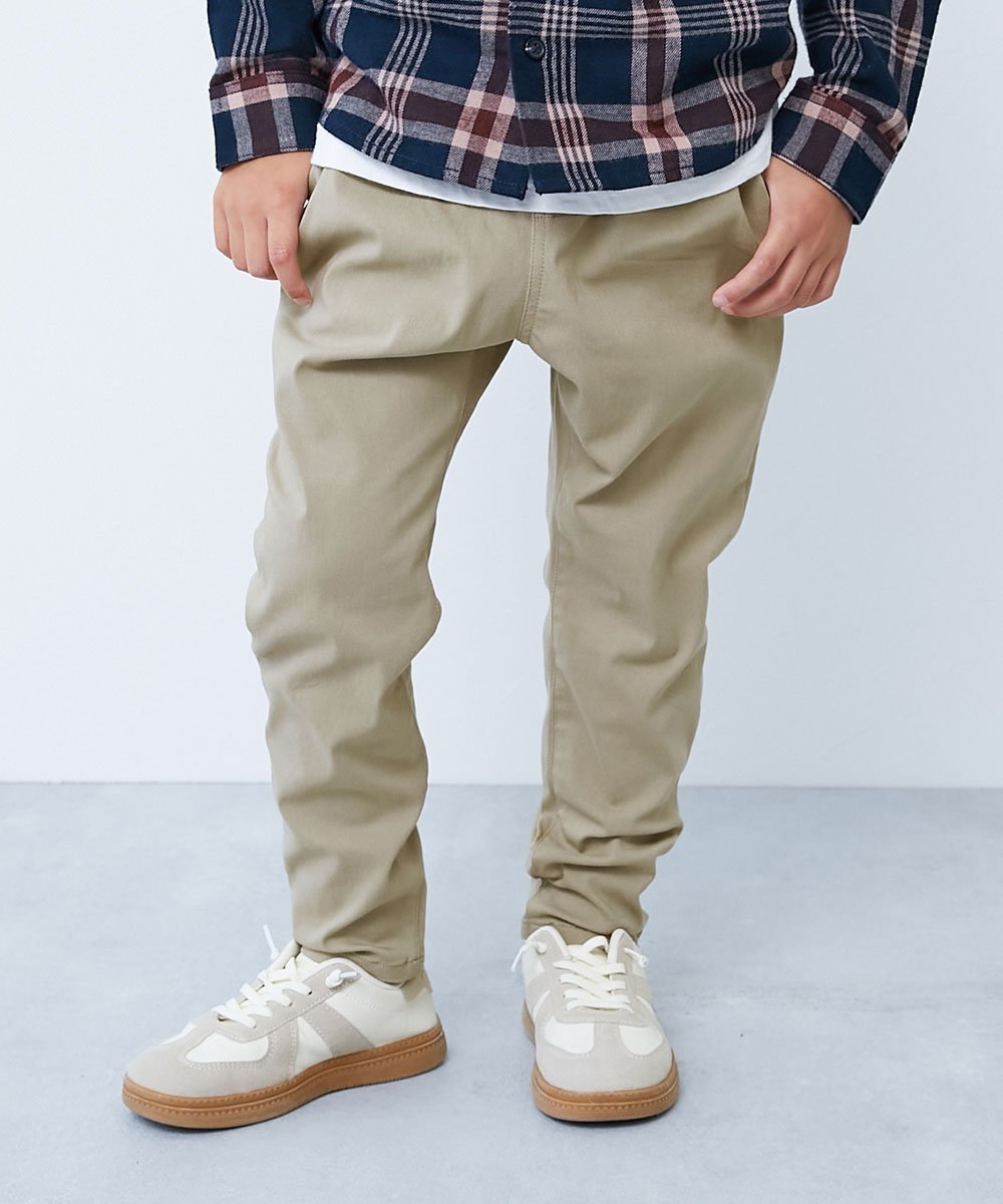 【デビロック/devirock / KIDS】のよくばりストレッチ ツイル タックパンツ ロングパンツ 長ズボン ボトムス 25AW インテリア・キッズ・メンズ・レディースファッション・服の通販 founy(ファニー) 　ファッション　Fashion　キッズファッション　Fashion for Kids　ボトムス　Bottoms　ストレッチ　Stretch, Stretchy Fabric　ツイル　Twist, Twisted Detail　ロング　Long, Long-Length　おすすめ　Recommended / Our Picks　2025年　2025　2025-2026秋冬・A/W　Autumn/Winter 2025–26 AW25–26　ダークベージュ|ID: prp329100004828285 ipo3291000000035138352