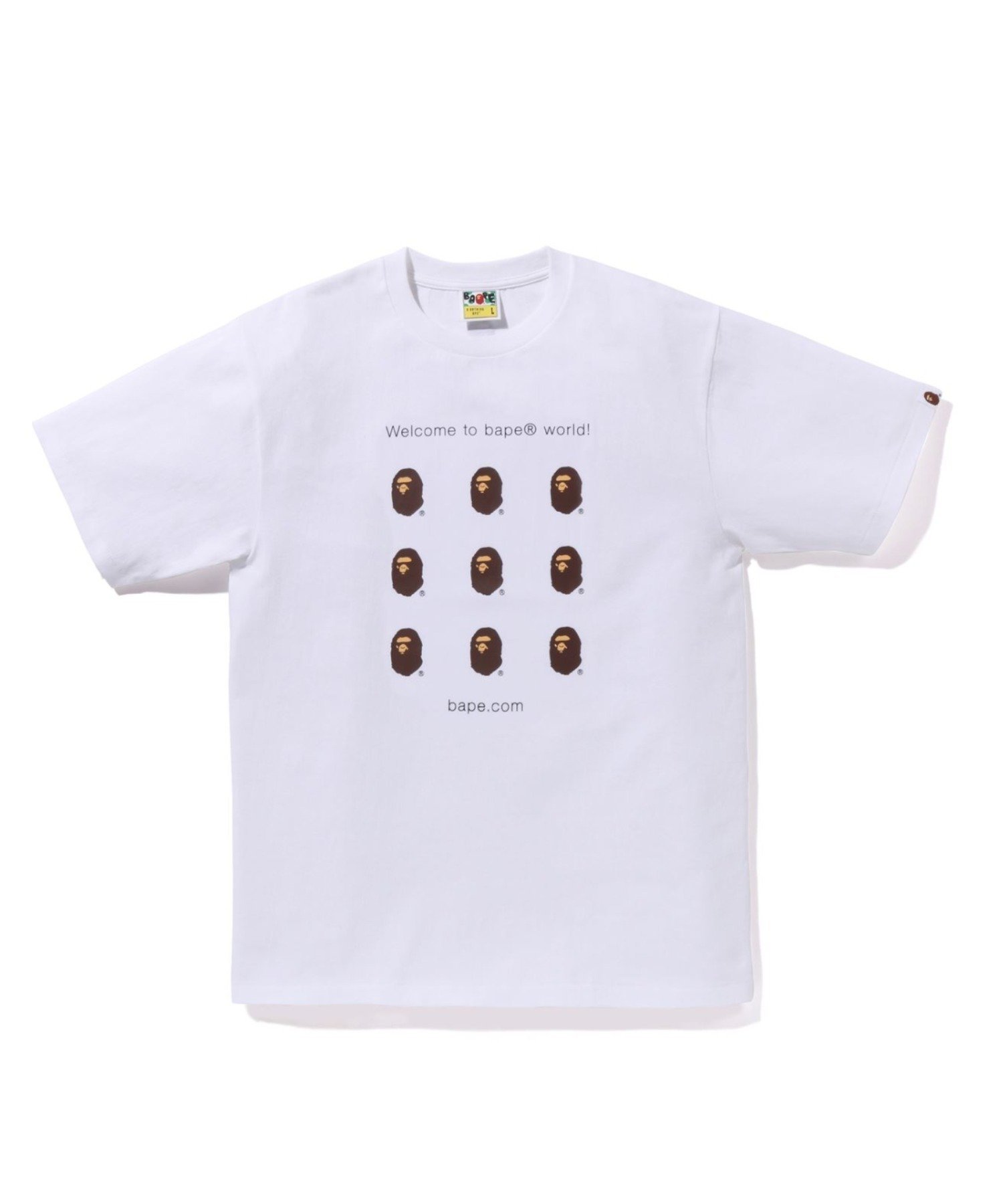 【ア ベイシング エイプ/A BATHING APE】のBAPE.COM TEE インテリア・キッズ・メンズ・レディースファッション・服の通販 founy(ファニー) 　ファッション　Fashion　レディースファッション　Fashion for Women　ショート　Short, Short Length　スリーブ　Sleeve, Long Sleeve / Short Sleeve　プリント　Print, Printed Pattern　ラバー　Rubber, Rubber Sole　WHITE|ID: prp329100004828289 ipo3291000000035138385