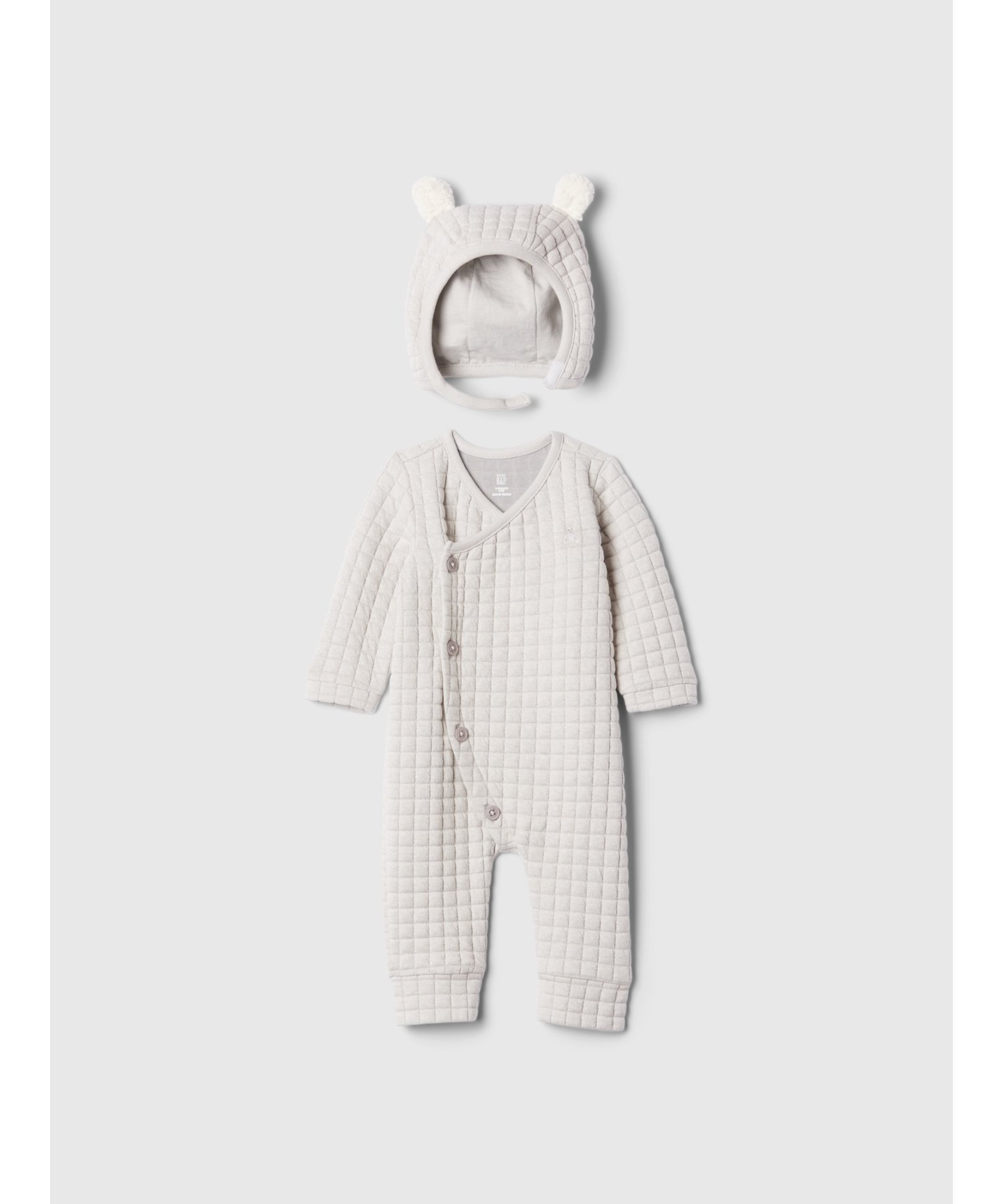 【ギャップ/GAP / KIDS】のはじめてのお気に入り クロスオーバー ボディオール セット (ベビー) インテリア・キッズ・メンズ・レディースファッション・服の通販 founy(ファニー) 　ファッション　Fashion　キッズファッション　Fashion for Kids　スーツ　Suit, Formalwear　ベビー　Baby, Babywear　帽子　Hat, Headwear　長袖　Long Sleeve, Full Sleeve　BC15 LIGHT HEATHER GREY|ID: prp329100004828290 ipo3291000000035138423