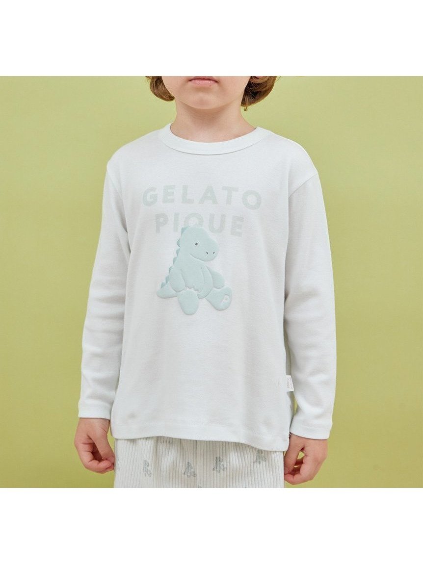 【ジェラート ピケ/gelato pique / KIDS】の【KIDS】ぬいぐるみワンポイントロンT インテリア・キッズ・メンズ・レディースファッション・服の通販 founy(ファニー) 　ファッション　Fashion　キッズファッション　Fashion for Kids　カットソー　Cut and Sewn Top　スマート　Smart, Elegant　プリント　Print, Printed Pattern　ベーシック　Basic, Essential　ラベンダー　Lavender　ロング　Long, Long-Length　ワンポイント　One Point, Statement Accent　おすすめ　Recommended / Our Picks　MNT[021]|ID: prp329100004828301 ipo3291000000035138601