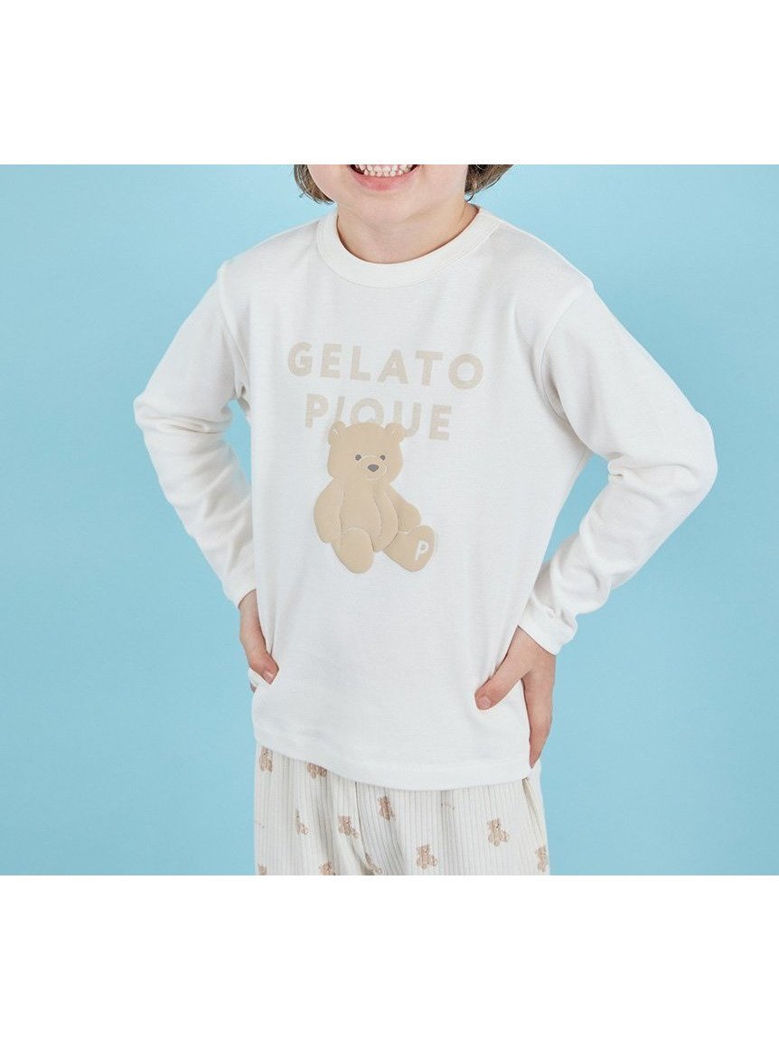 【ジェラート ピケ/gelato pique / KIDS】の【KIDS】ぬいぐるみワンポイントロンT インテリア・キッズ・メンズ・レディースファッション・服の通販 founy(ファニー) 　ファッション　Fashion　キッズファッション　Fashion for Kids　カットソー　Cut and Sewn Top　スマート　Smart, Elegant　プリント　Print, Printed Pattern　ベーシック　Basic, Essential　ラベンダー　Lavender　ロング　Long, Long-Length　ワンポイント　One Point, Statement Accent　おすすめ　Recommended / Our Picks　BEG[037]|ID: prp329100004828301 ipo3291000000035138603