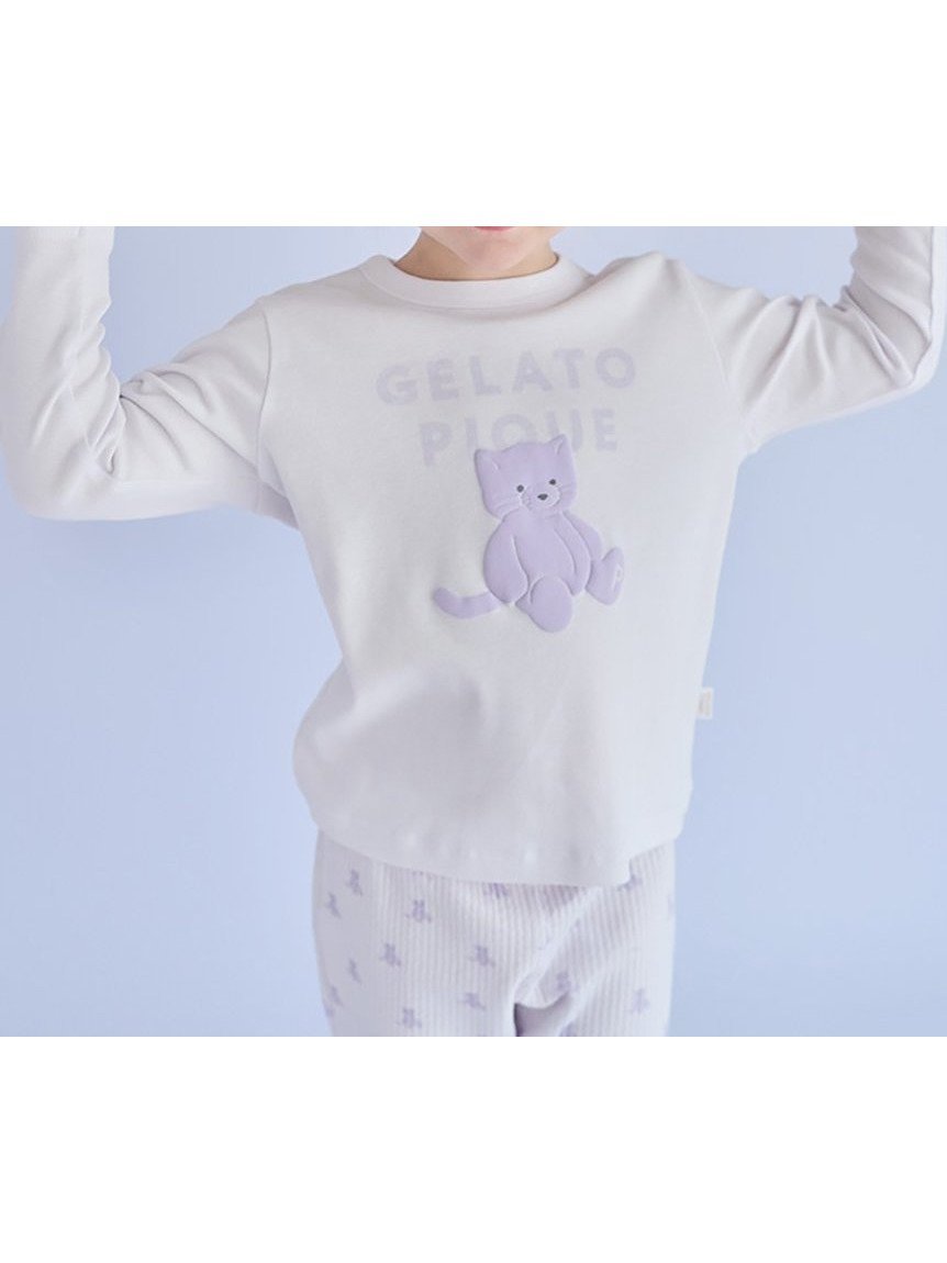 【ジェラート ピケ/gelato pique / KIDS】の【KIDS】ぬいぐるみワンポイントロンT インテリア・キッズ・メンズ・レディースファッション・服の通販 founy(ファニー) 　ファッション　Fashion　キッズファッション　Fashion for Kids　カットソー　Cut and Sewn Top　スマート　Smart, Elegant　プリント　Print, Printed Pattern　ベーシック　Basic, Essential　ラベンダー　Lavender　ロング　Long, Long-Length　ワンポイント　One Point, Statement Accent　おすすめ　Recommended / Our Picks　LAV[071]|ID: prp329100004828301 ipo3291000000035138605
