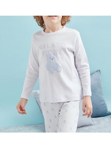 【ジェラート ピケ/gelato pique / KIDS】の【KIDS】ぬいぐるみワンポイントロンT インテリア・キッズ・メンズ・レディースファッション・服の通販 founy(ファニー) 　ファッション　Fashion　キッズファッション　Fashion for Kids　カットソー　Cut and Sewn Top　スマート　Smart, Elegant　プリント　Print, Printed Pattern　ベーシック　Basic, Essential　ラベンダー　Lavender　ロング　Long, Long-Length　ワンポイント　One Point, Statement Accent　おすすめ　Recommended / Our Picks　BLU[086]|ID: prp329100004828301 ipo3291000000035138606