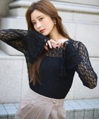 【プロポーション ボディドレッシング/PROPORTION BODY DRESSING】のハンドウォッシャブル レースフレアスリーブ 25AW 人気、トレンドファッション・服の通販 founy(ファニー) ファッション Fashion レディースファッション Fashion for Women 2025年 2025 2025-2026秋冬・A/W Autumn/Winter 2025–26 AW25–26 キャミソール Camisole, Spaghetti Strap Top スリット Slit, Slit Detail タンク Tank Top, Sleeveless Top フレア Flare, Flared レース Lace, Lace Fabric thumbnail ブラック|ID: prp329100004828318 ipo3291000000035138763