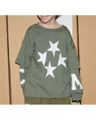 【ナルミヤ オンライン/NARUMIYA ONELINE / KIDS】の【MNCM】【どっちが前でもOK】【カイテキ天竺】プリントレイヤードビッグTシャツ 人気、トレンドファッション・服の通販 founy(ファニー) ファッション Fashion キッズファッション Fashion for Kids グラフィック Graphic, Graphic Design 吸水 Absorbent, Quick-Dry シンプル Simple, Minimal タンブラー Tumbler, Travel Mug デニム Denim, Jeans Material トレンド Trend, Trending Now 定番 Standard, Basic Item フロント Front, Front Design プリント Print, Printed Pattern モノトーン Monotone, Black and White ワンポイント One Point, Statement Accent おすすめ Recommended / Our Picks 旅行 Travel thumbnail カーキ|ID: prp329100004828321 ipo3291000000035138814