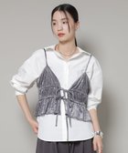 【ナノ ユニバース/nano universe】のフロントリボンキャミソールビスチェ 人気、トレンドファッション・服の通販 founy(ファニー) ファッション Fashion レディースファッション Fashion for Women トップス・カットソー Cut & Sew Tops キャミソール&ノースリーブ Camisoles & Sleeveless Tops ビスチェ Bustiers & Corset Tops / Layered Bustier Style アクセサリー Fashion Accessories インナー Innerwear ギャザー Gathered, Ruffled シンプル Simple, Minimal ジャケット Jacket, Outerwear トレンド Trend, Trending Now フェミニン Feminine, Girly フロント Front, Front Design ベロア Velour, Soft Velvet リブニット Rib Knit, Ribbed Knit リボン Ribbon, Bow アウトレット Outlet / Clearance おすすめ Recommended / Our Picks 2026年 2026 thumbnail グレー|ID: prp329100004828357 ipo3291000000035139136