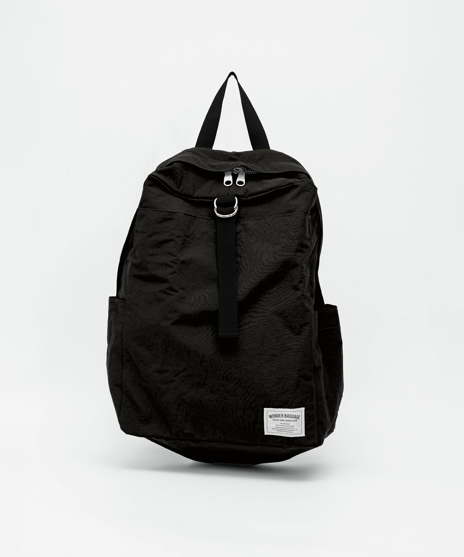 【ワンダーバゲージ/WONDER BAGGAGE】のサニー リラックス バッグ カジュアルバッグ メンズ レディース インテリア・キッズ・メンズ・レディースファッション・服の通販 founy(ファニー) 　ファッション　Fashion　レディースファッション　Fashion for Women　アウトドア　Outdoor Clothing　クラシック　Classic, Timeless Style　デイパック　Daypack, Casual Backpack　パターン　Pattern, Design Print　フォルム　Silhouette, Form　フロント　Front, Front Design　ポケット　Pocket, Pocket Detail　メンズ　Men's, Menswear　モチーフ　Motif, Design Theme　リラックス　Relax, Relaxed Fit　BLACK|ID: prp329100004828377 ipo3291000000035139395