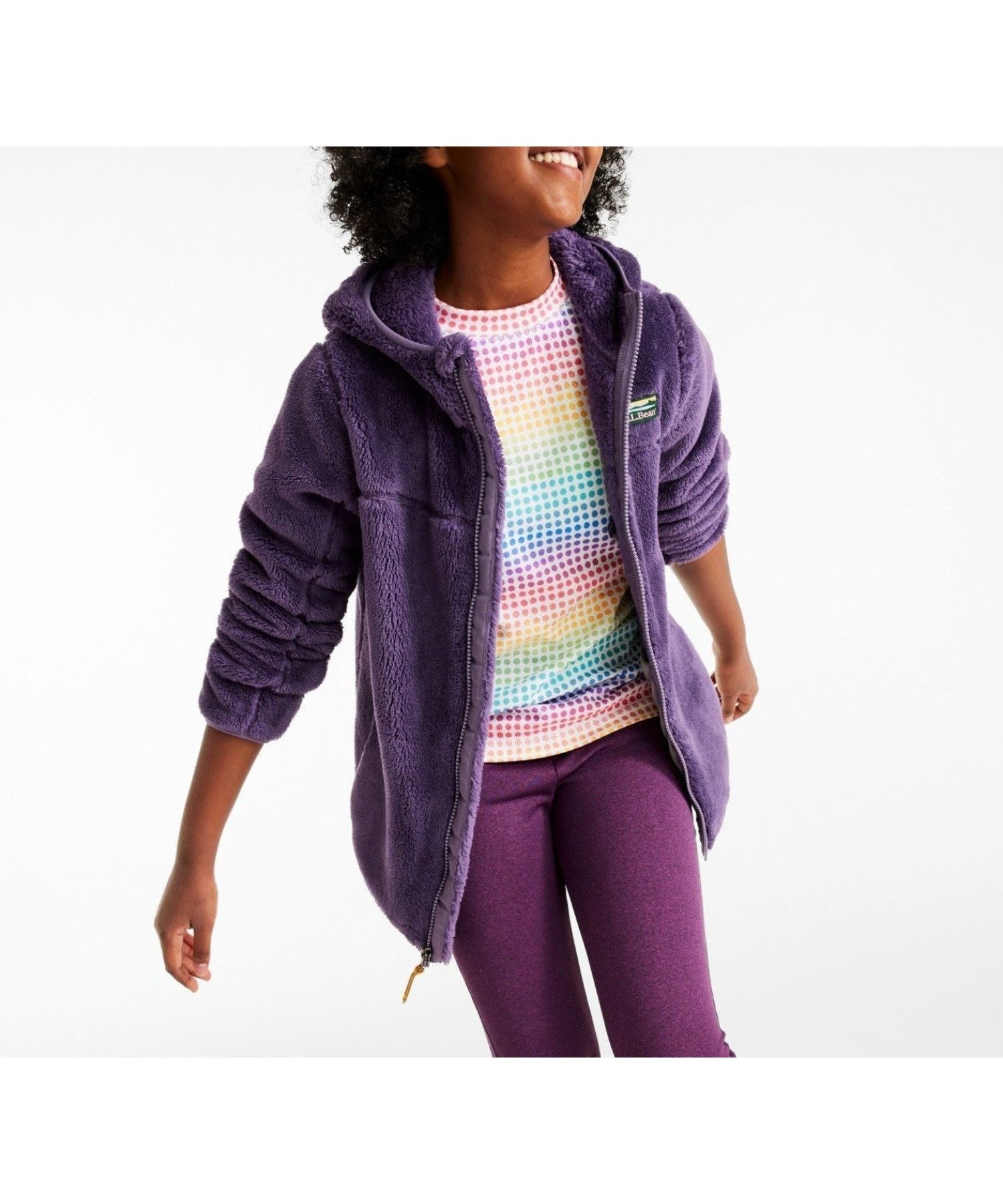 【エルエルビーン/L.L.Bean / KIDS】のキッズ・エル・エル・ビーン・ハイ・パイル・フリース インテリア・キッズ・メンズ・レディースファッション・服の通販 founy(ファニー) 　ファッション　Fashion　キッズファッション　Fashion for Kids　ジャケット　Jacket, Outerwear　パッチ　Patch, Appliqué　フィット　Fit, Slim Fit　ポケット　Pocket, Pocket Detail　Muted_Purple|ID: prp329100004828386 ipo3291000000035139484