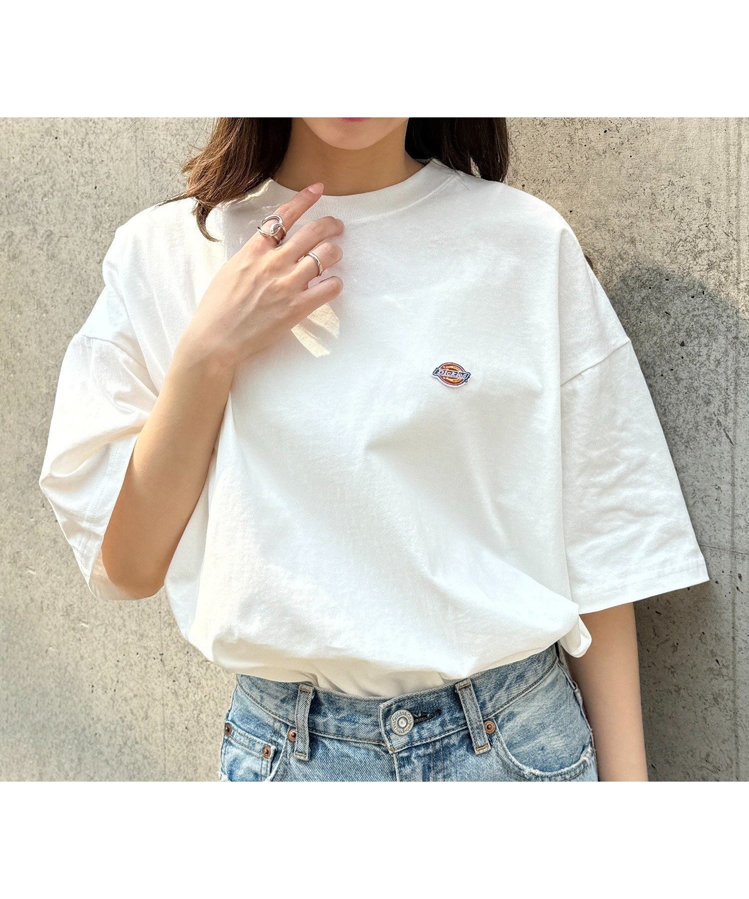 【セットアップセブン/SETUP7】のDickies/【別注】左胸刺繍ワッペンTシャツ 5222-TTMDK2 ディッキーズ インテリア・キッズ・メンズ・レディースファッション・服の通販 founy(ファニー) 　ファッション　Fashion　レディースファッション　Fashion for Women　トップス・カットソー　Cut & Sew Tops　シャツ・ブラウス・オフィスカジュアル　Elegant Blouses & Button-Ups　ロングTシャツ・Tシャツ　Longline T-Shirts & Tees　アウトドア　Outdoor Clothing　カーゴパンツ　Cargo Pants, Utility Pants　ショート　Short, Short Length　シンプル　Simple, Minimal　スタイリッシュ　Stylish, Fashionable　スニーカー　Sneakers, Trainers　デニム　Denim, Jeans Material　トレンド　Trend, Trending Now　定番　Standard, Basic Item　ハーフ　Half, Half-Length　別注　Limited Edition, Custom Order　リラックス　Relax, Relaxed Fit　ワーク　Workwear, Utility Style　再入荷　Restock / Back in Stock　おすすめ　Recommended / Our Picks　夏　Summer　WHT|ID: prp329100004828392 ipo3291000000035139560