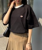 【セットアップセブン/SETUP7】のDickies/【別注】左胸刺繍ワッペンTシャツ 5222-TTMDK2 ディッキーズ 人気、トレンドファッション・服の通販 founy(ファニー) ファッション Fashion レディースファッション Fashion for Women トップス・カットソー Cut & Sew Tops シャツ・ブラウス・オフィスカジュアル Elegant Blouses & Button-Ups ロングTシャツ・Tシャツ Longline T-Shirts & Tees アウトドア Outdoor Clothing カーゴパンツ Cargo Pants, Utility Pants ショート Short, Short Length シンプル Simple, Minimal スタイリッシュ Stylish, Fashionable スニーカー Sneakers, Trainers デニム Denim, Jeans Material トレンド Trend, Trending Now 定番 Standard, Basic Item ハーフ Half, Half-Length 別注 Limited Edition, Custom Order リラックス Relax, Relaxed Fit ワーク Workwear, Utility Style 再入荷 Restock / Back in Stock おすすめ Recommended / Our Picks 夏 Summer thumbnail BLK1|ID: prp329100004828392 ipo3291000000035139567