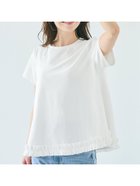 【コカ/COCA】のフリルヘムAライントップス 人気、トレンドファッション・服の通販 founy(ファニー) ファッション Fashion レディースファッション Fashion for Women トップス・カットソー Cut & Sew Tops シンプル Simple, Minimal デニム Denim, Jeans Material フェミニン Feminine, Girly フリル Frill, Ruffle フレア Flare, Flared ポケット Pocket, Pocket Detail 半袖 Short Sleeve, Half Sleeve ロング Long, Long-Length 2025年 2025 2025-2026秋冬・A/W Autumn/Winter 2025–26 AW25–26 thumbnail White|ID: prp329100004828409 ipo3291000000035139778