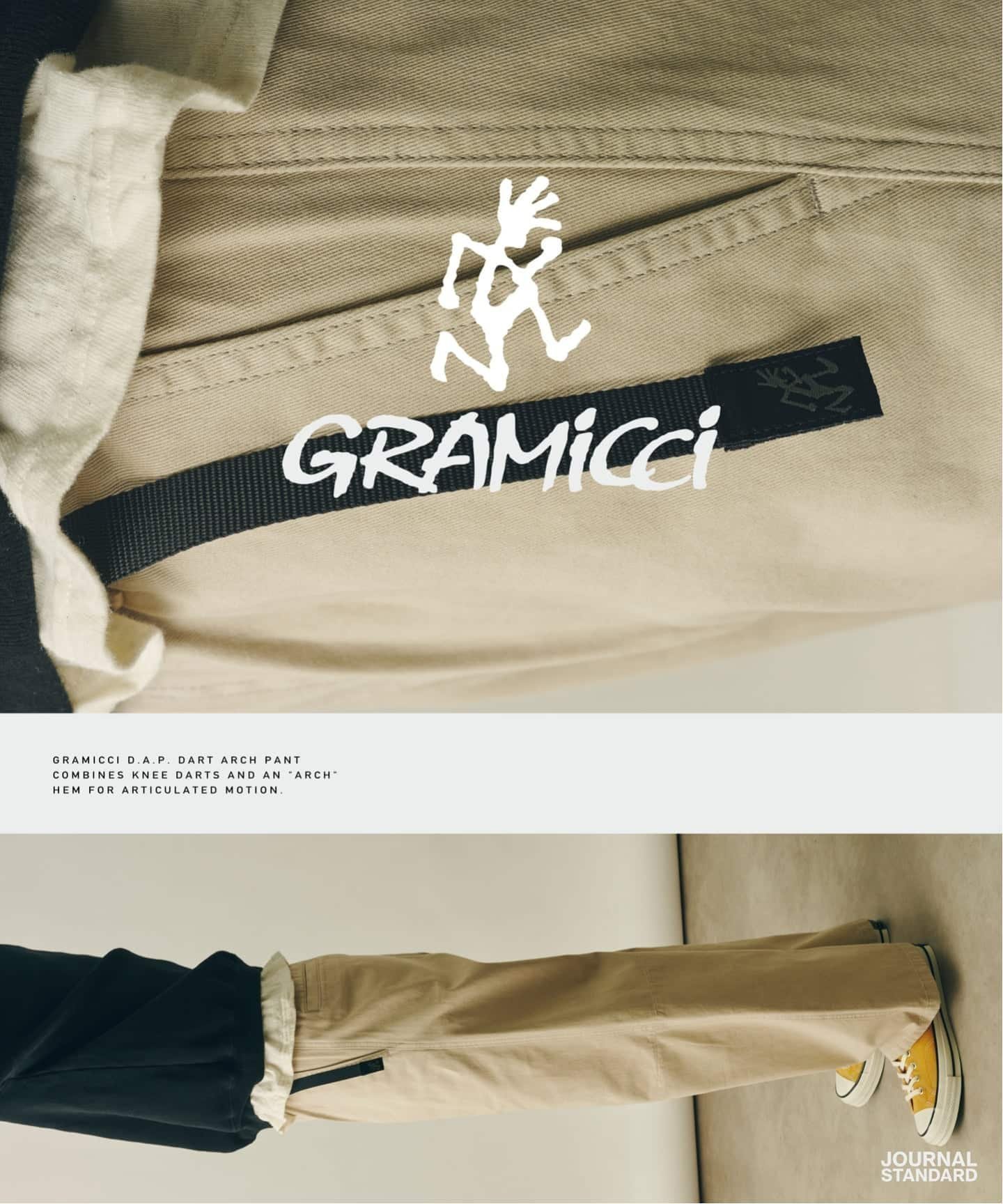 【ジャーナルスタンダード/JOURNAL STANDARD / MEN】のGramicci / グラミチ 別注 2D チノ パンツ インテリア・キッズ・メンズ・レディースファッション・服の通販 founy(ファニー) ファッション Fashion メンズファッション Fashion for Men ボトムス Bottoms アウトドア Outdoor Clothing ヴィンテージ Vintage Style カリフォルニア California, Cali Style キャラクター Character, Licensed Characters ストレート Straight, Straight Cut パターン Pattern, Design Print 別注 Limited Edition, Custom Order ランニング Running, Running Wear, Activewear, Jogging ワイド Wide, Wide Fit 2026年 2026 ベージュ A|ID: prp329100004828421 ipo3291000000035139862