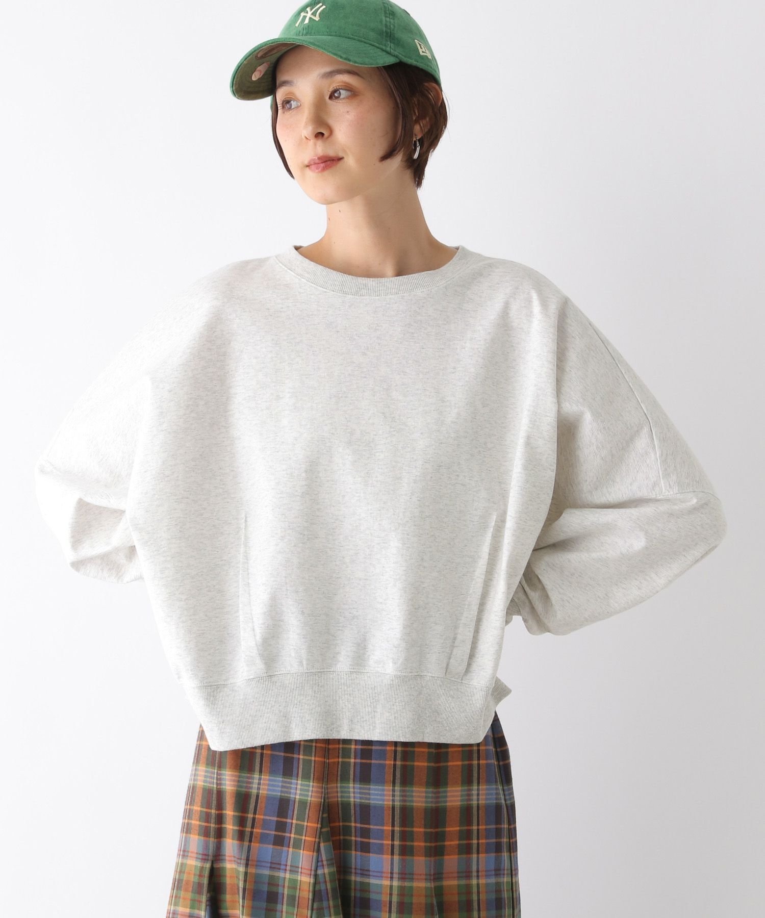 【レプシィム ローリーズファーム/LEPSIM LOWRYS FARM】の裾タックプルオーバー インテリア・キッズ・メンズ・レディースファッション・服の通販 founy(ファニー) 　ファッション　Fashion　レディースファッション　Fashion for Women　トップス・カットソー　Cut & Sew Tops　カジュアルプルオーバー・ニットトップス　Pullovers & Knit Tops / Casual Pullovers　おすすめ　Recommended / Our Picks　インナー　Innerwear　シンプル　Simple, Minimal　スウェット / スエット　Sweatshirt, Sweatwear　チェック　Check, Plaid, Tartan　ロング　Long, Long-Length　杢グレー12|ID: prp329100004828440 ipo3291000000035139973