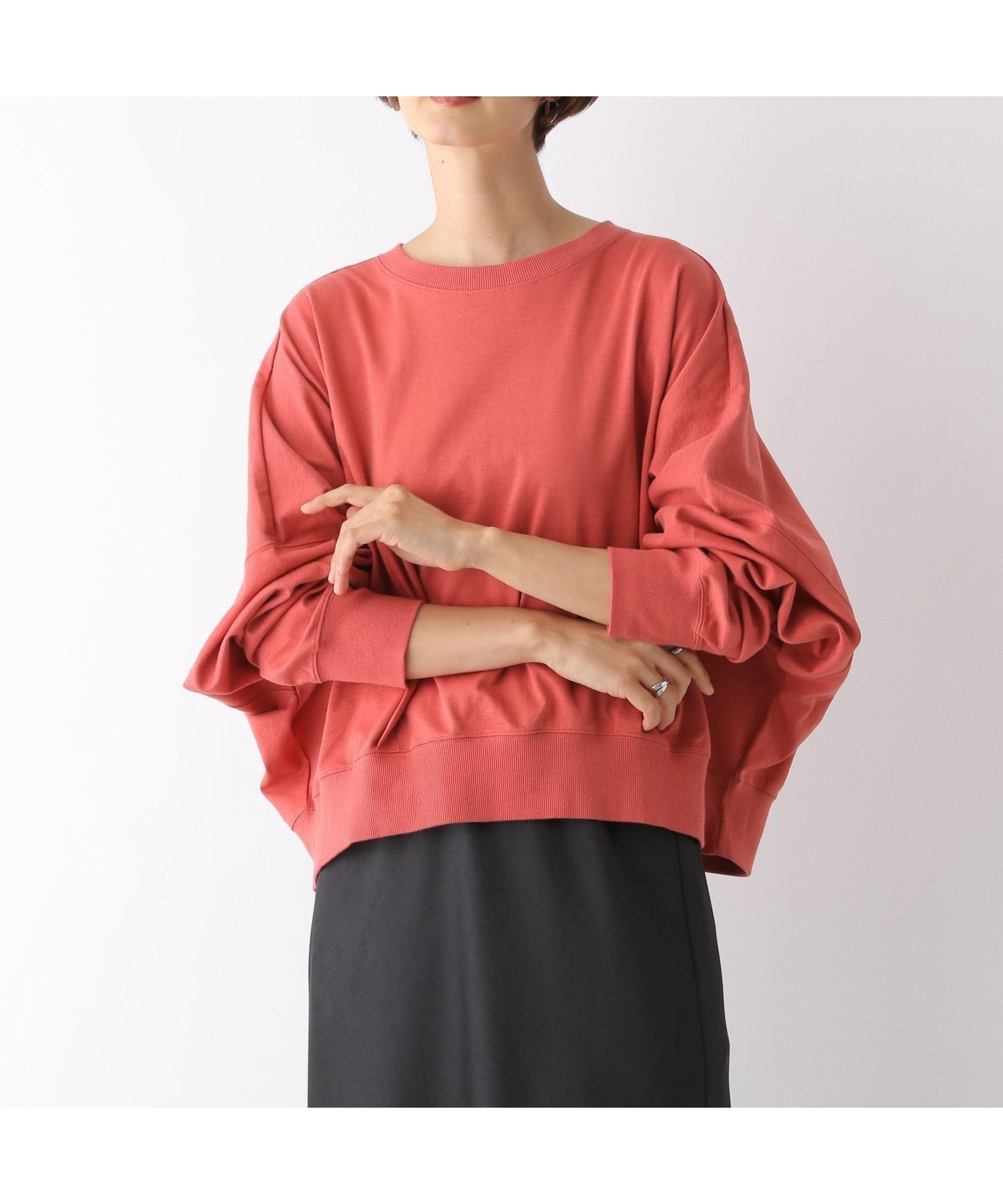 【レプシィム ローリーズファーム/LEPSIM LOWRYS FARM】の裾タックプルオーバー インテリア・キッズ・メンズ・レディースファッション・服の通販 founy(ファニー) 　ファッション　Fashion　レディースファッション　Fashion for Women　トップス・カットソー　Cut & Sew Tops　カジュアルプルオーバー・ニットトップス　Pullovers & Knit Tops / Casual Pullovers　おすすめ　Recommended / Our Picks　インナー　Innerwear　シンプル　Simple, Minimal　スウェット / スエット　Sweatshirt, Sweatwear　チェック　Check, Plaid, Tartan　ロング　Long, Long-Length　レッド33|ID: prp329100004828440 ipo3291000000035139976