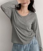 【ガール/GIRL】のUネック カットソー 長袖 レディース きれいめ ゆったり 無地 人気、トレンドファッション・服の通販 founy(ファニー) ファッション Fashion レディースファッション Fashion for Women トップス・カットソー Cut & Sew Tops カットソー・ベーシックTシャツ Cut-and-Sewn Tops / Stretch Tees & Basics なめらか Smooth, Silky Texture インナー Innerwear カットソー Cut and Sewn Top デコルテ Décolleté, Neckline 再入荷 Restock / Back in Stock 無地 Plain, Solid Color 長袖 Long Sleeve, Full Sleeve thumbnail GRY|ID: prp329100004828446 ipo3291000000035140014