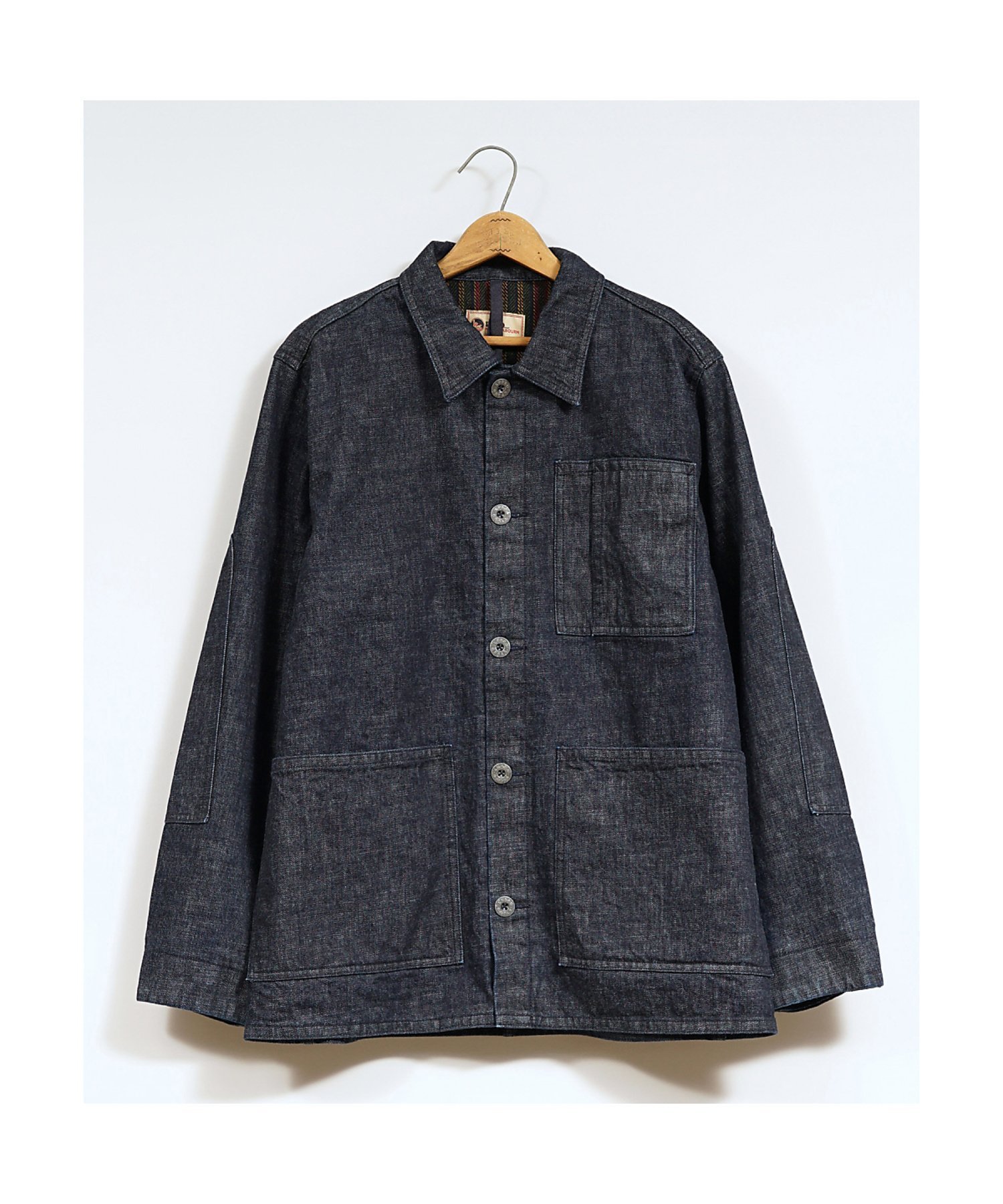 【ナイジェル ケーボン/NIGEL CABOURN】の【公式】ナイジェル・ケーボン / MAN / チョアコート - デニム インテリア・キッズ・メンズ・レディースファッション・服の通販 founy(ファニー) 　ファッション　Fashion　レディースファッション　Fashion for Women　アウター　Coat / Outerwear Collection　コート・ロングコート・ピーコート　Long Coats, Peacoats & More　ショート　Short, Short Length　デニム　Denim, Jeans Material　インディゴ|ID: prp329100004828448 ipo3291000000035140018