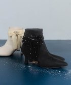 【ランダ/RANDA】の【Holiday Collection】2WAYビジューベロアリボンショートブーツ 人気、トレンドファッション・服の通販 founy(ファニー) ファッション Fashion レディースファッション Fashion for Women クッション Cushion, Throw Pillow ショート Short, Short Length ストレッチ Stretch, Stretchy Fabric タイツ Tights, Legwear ビジュー Bijou, Jewel-like Accent フィット Fit, Slim Fit ベロア Velour, Soft Velvet リボン Ribbon, Bow ループ Loop, Loop Knit 冬 Winter / This Winter thumbnail BLACK|ID: prp329100004828452 ipo3291000000035140047