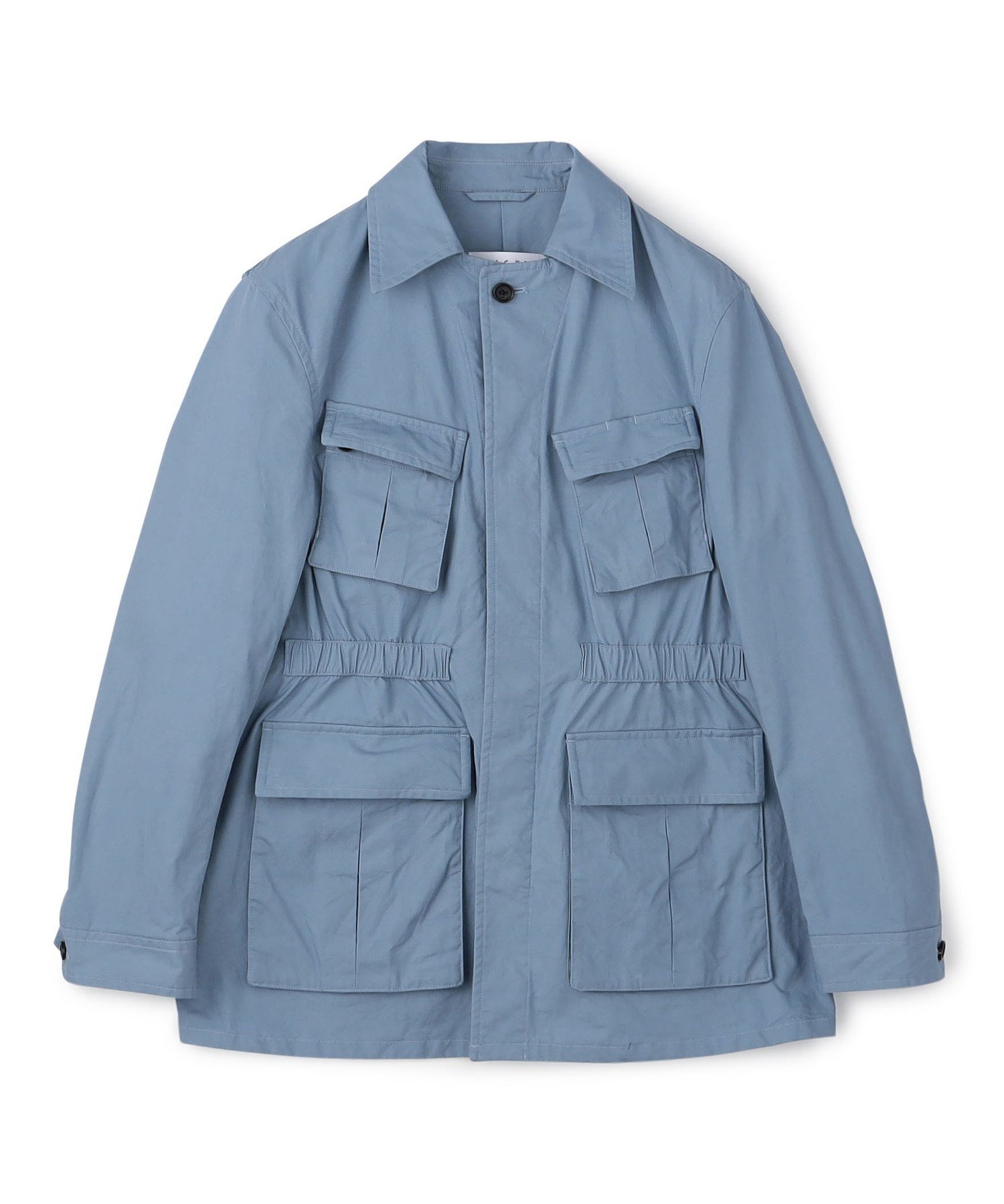 【トゥモローランド/TOMORROWLAND / MEN】のコットン ファティーグジャケット BRADFORD SYSTEM インテリア・キッズ・メンズ・レディースファッション・服の通販 founy(ファニー) 　ファッション　Fashion　メンズファッション　Fashion for Men　シンプル　Simple, Minimal　ジャケット　Jacket, Outerwear　スラックス　Slacks, Dress Pants　テーラード　Tailored, Tailored Fit　定番　Standard, Basic Item　63 ライトブルー|ID: prp329100004828462 ipo3291000000035140111