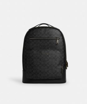 【コーチ/COACH / MEN】の【公式】イーサン バックパック・シグネチャー キャンバス 人気、トレンドファッション・服の通販 founy(ファニー) ファッション Fashion メンズファッション Fashion for Men キャンバス Canvas, Canvas Fabric ジップ Zip, Zipper ポケット Pocket, Pocket Detail ラップ Wrap, Wrap Design リュック Backpack, Rucksack |ID:prp329100004828469