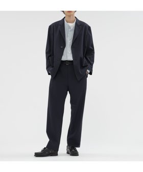 【マーガレット ハウエル/MARGARET HOWELL / MEN】のFINE WOOL POPLIN TROUSERS 人気、トレンドファッション・服の通販 founy(ファニー) ファッション Fashion メンズファッション Fashion for Men シャーリング Shirring, Ruched ジャケット Jacket, Outerwear ストレッチ Stretch, Stretchy Fabric ストレート Straight, Straight Cut |ID:prp329100004828504