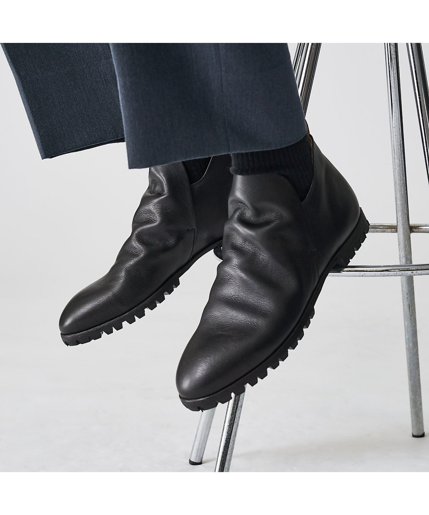 【アルフレッド バニスター/alfredoBANNISTER / MEN】の【MADE IN JAPAN】タンクソール ドレープブーツ インテリア・キッズ・メンズ・レディースファッション・服の通販 founy(ファニー) 　ファッション　Fashion　メンズファッション　Fashion for Men　スニーカー　Sneakers, Trainers　ドレープ　Drape, Draping Fabric　人気　Popular, Best Seller　定番　Standard, Basic Item　日本製　Made In Japan　ブラック|ID: prp329100004828527 ipo3291000000035140695